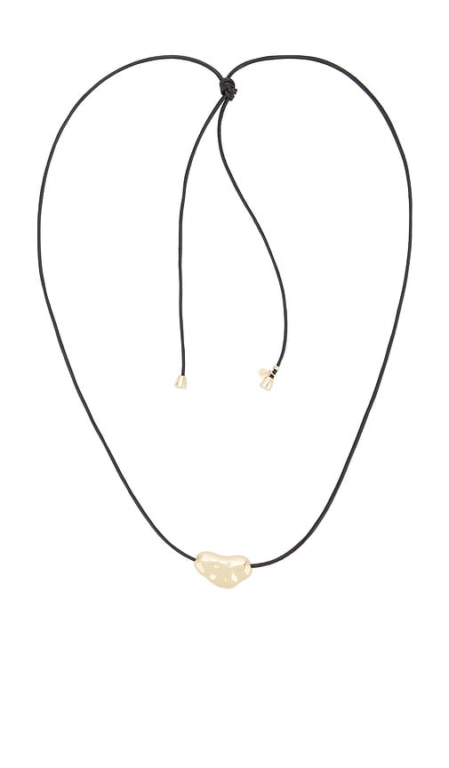 Ettika Wavy Metal Bolo Cord Necklace