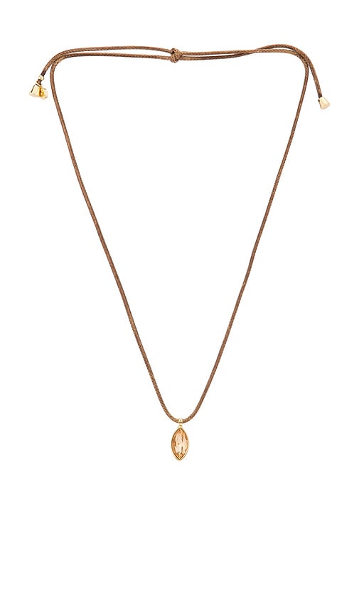 Ettika Gifting Marquise Necklace in Brown.
