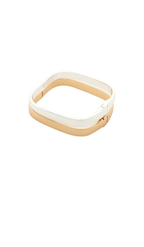 Ettika Rounded Square Cuff Set in Multi.