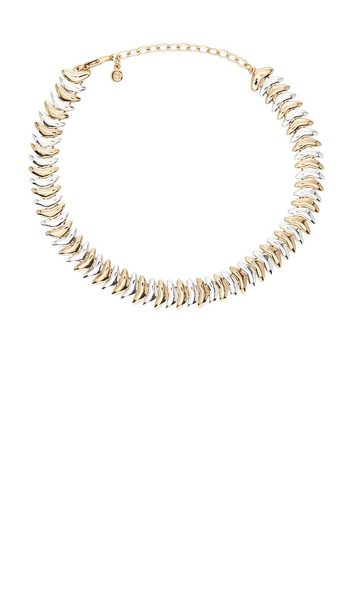 Ettika Metal Moderna Necklace in Metallic Gold.