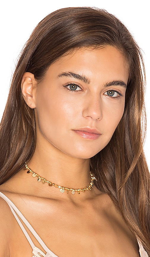 Disc Fringe Choker