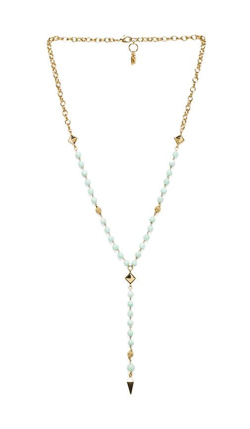 Rosary Necklace with Pyramids & Spikes