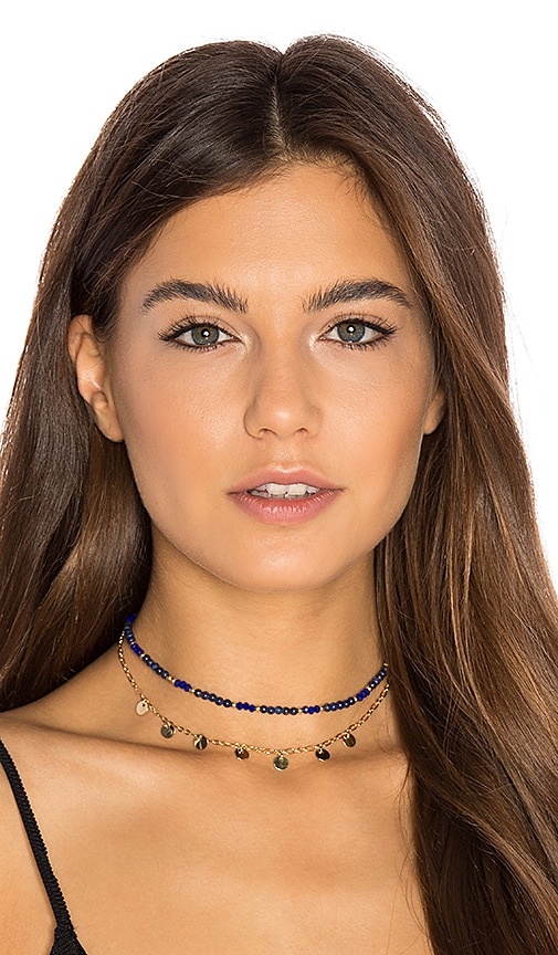 Disc Fringe Choker