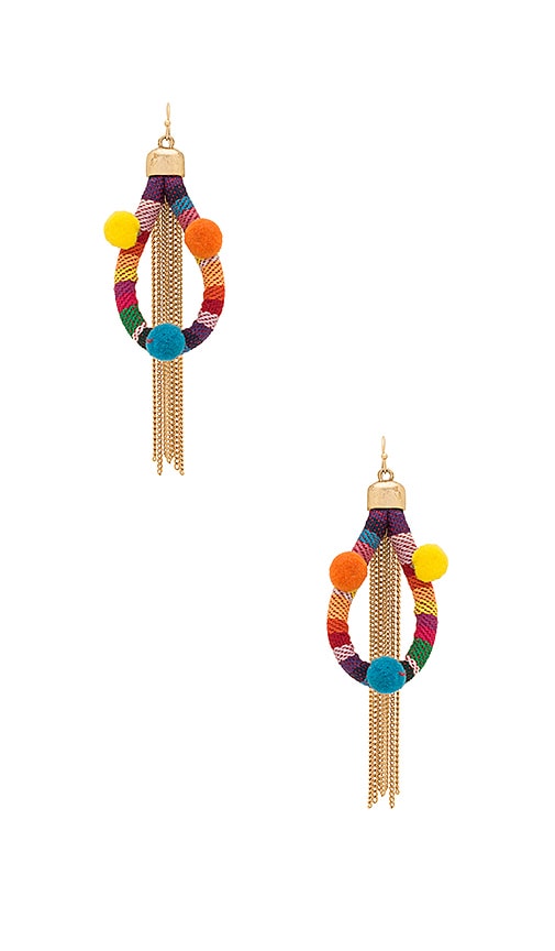 Dahl Multi Pom Pom Earrings