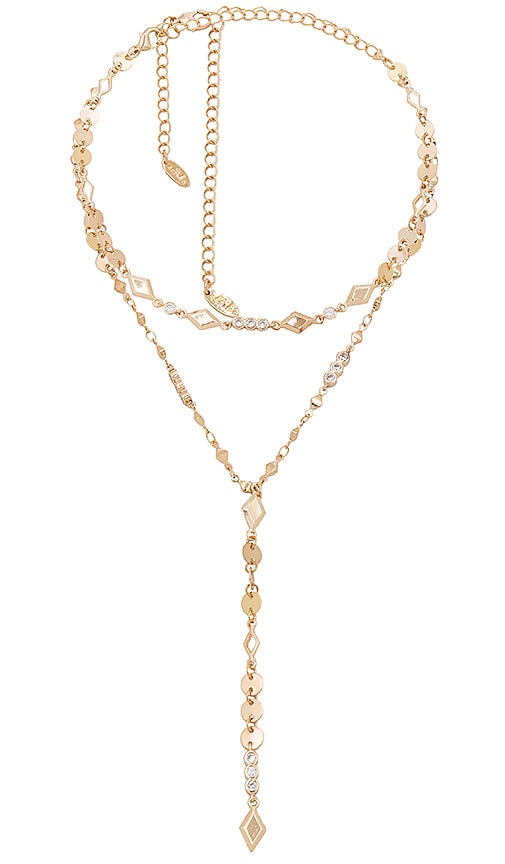 Double Chain Lariat Necklace