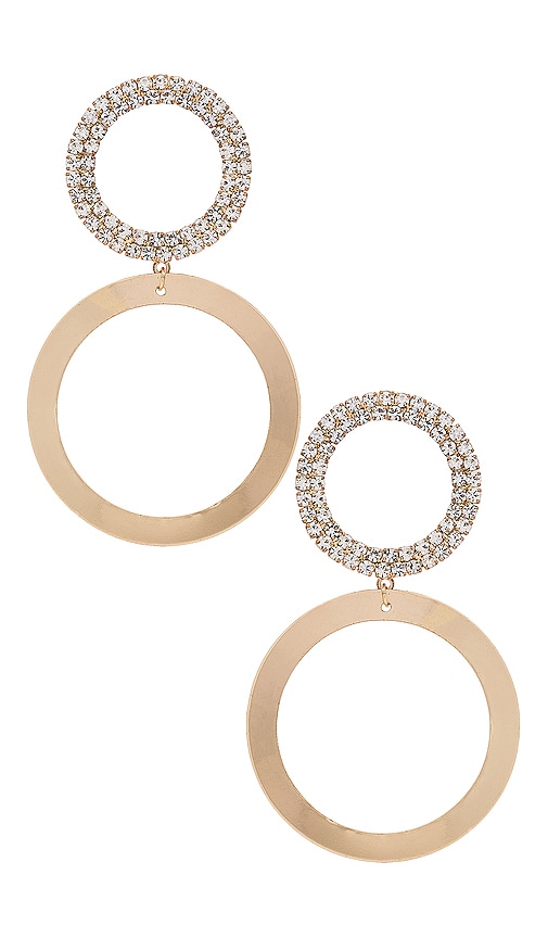 Rhinestone Hoop Earring