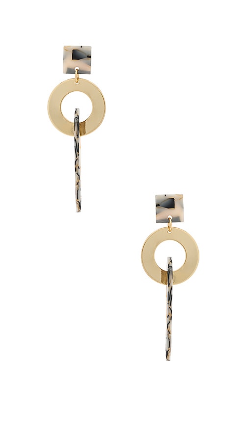 Geometric Chain Earring