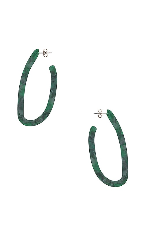 Abstract Hoop Earring