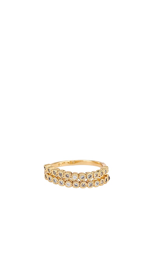 Rhinestone Spiral Ring