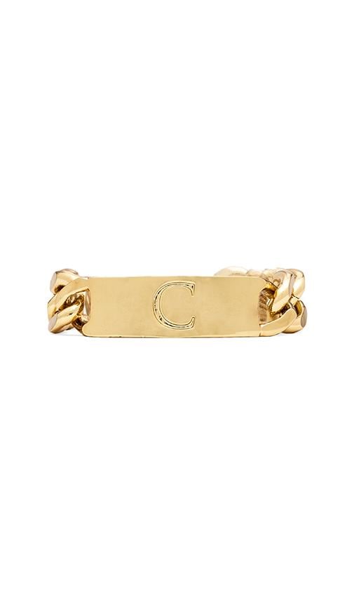 C Initial ID Bracelet