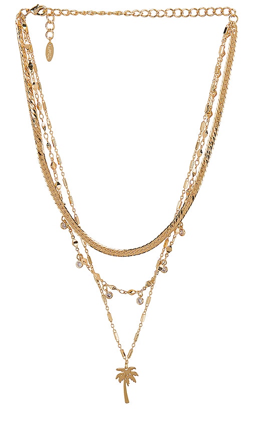 Layered Palm Tree Necklace
