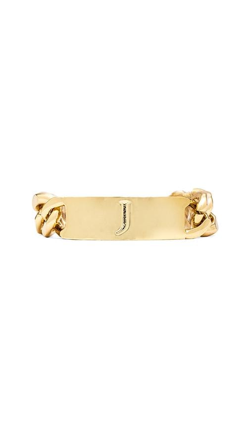 J Initial ID Bracelet