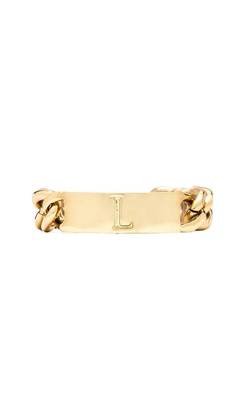L Initial ID Bracelet