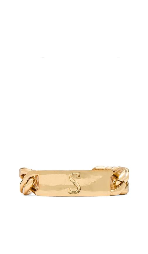 S Initial ID Bracelet