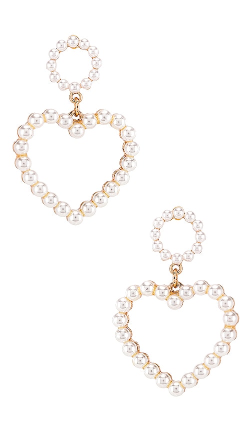 Heart Pearl Earring