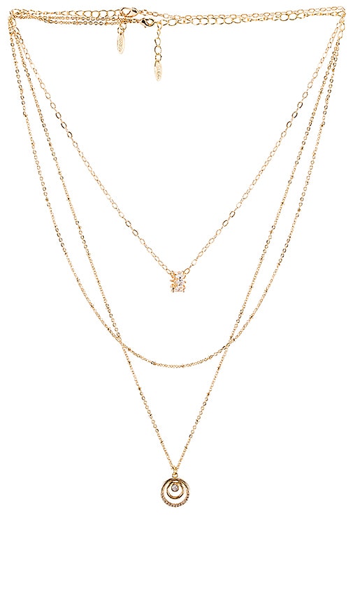 Circle Pendant Layered Necklace
