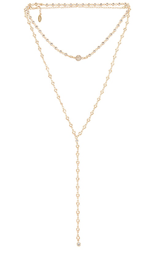 Ettika Layered Lariat Necklace in Gold | REVOLVE