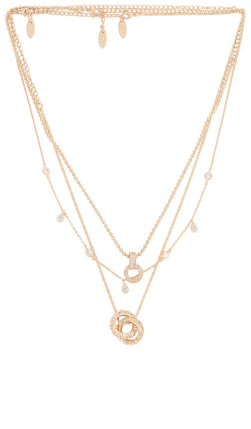 Ettika Layered Pendant Necklace in Gold | REVOLVE
