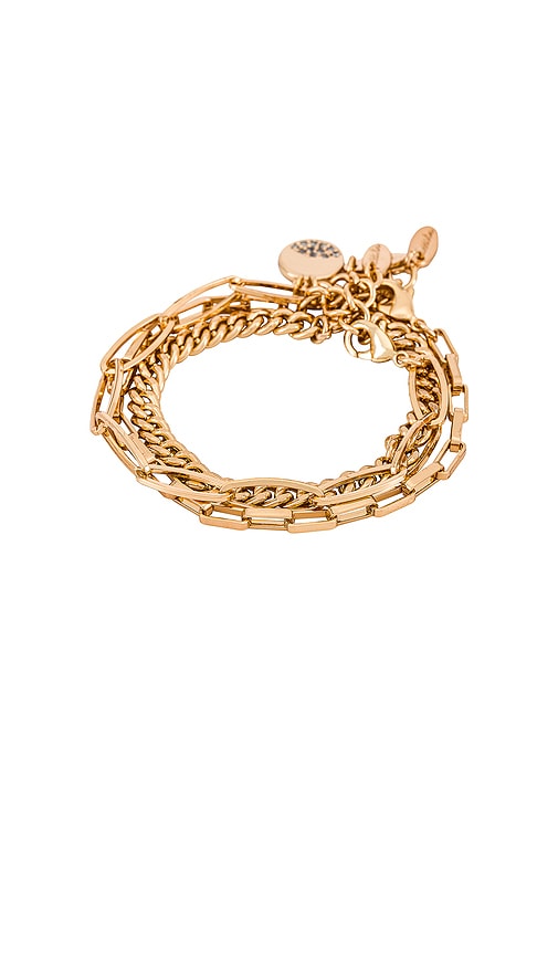  Ettika Armband-set In Metallic Gold. 