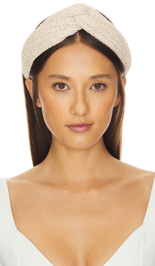 Eugenia Kim Trish Headband In 奶油色 & 银色