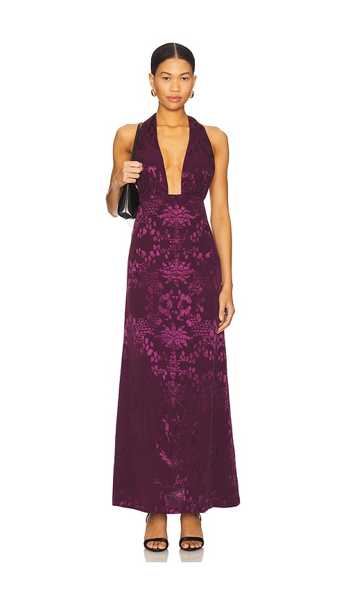Eugenia Fernandez Mero Dress in Wine. - size XL (also in L, M, S, XS)