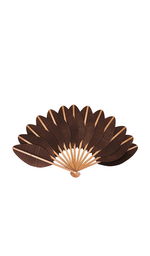 Eva Ventai Large Palmette Leather The Classic Format Fan