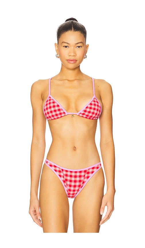 Lumi Bikini Top in Red. - size S (also in L, M, XS)