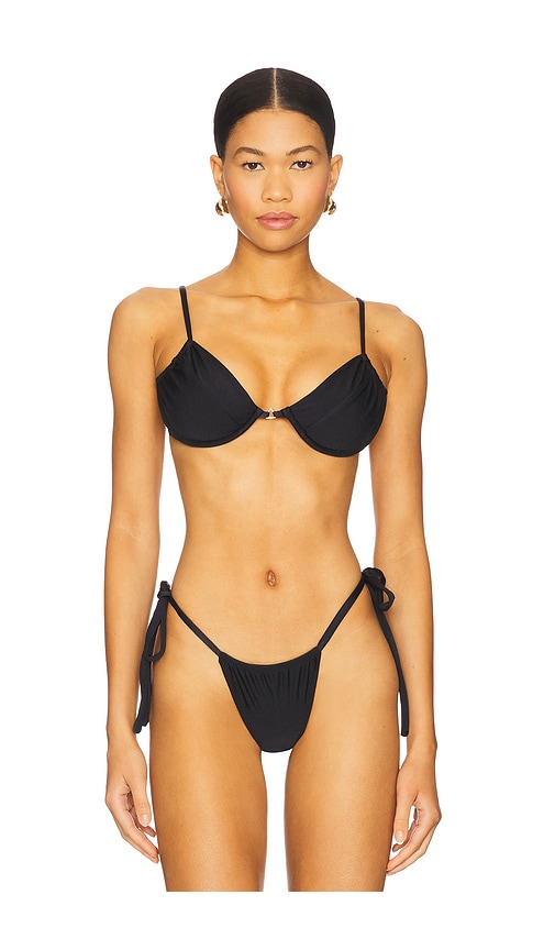 Sheridan Bikini Top in Black. - size XL (also in L, M, S, XS)