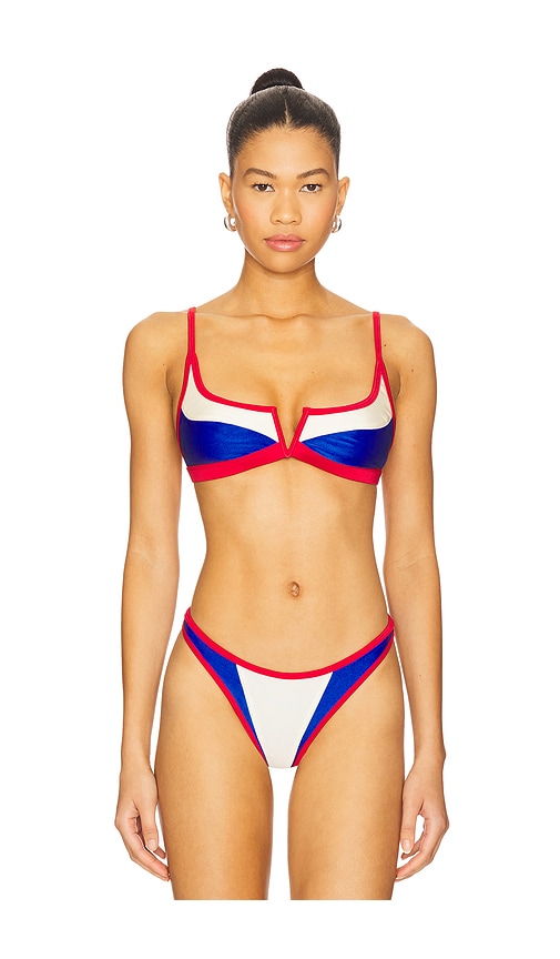 Gypsy Bikini Top in Red,Blue. - size S (also in L, M, XS)