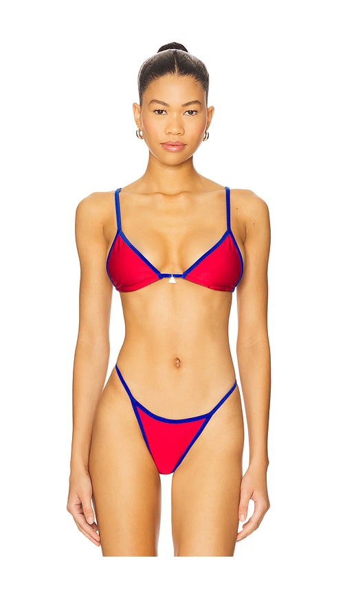 Lumi Bikini Top in Red. - size XL (also in M, S)