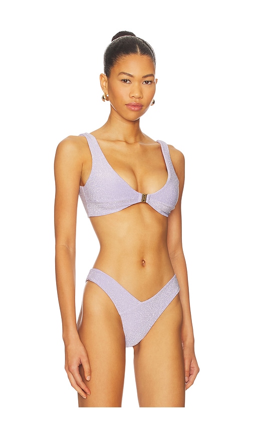 Fae X Revolve Kendall Triangle Bikini Top In Gray