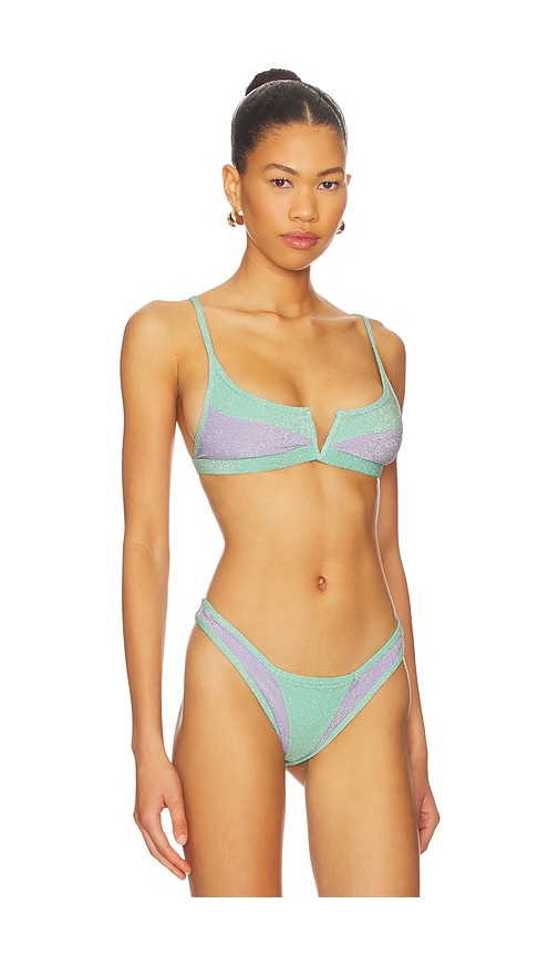 Fae X Revolve Gypsy Bikini Top In Blue