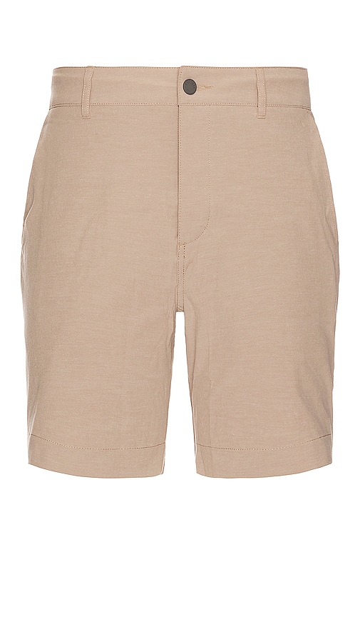 Shop Faherty Belt Loop All Day Shorts 7 In Khaki