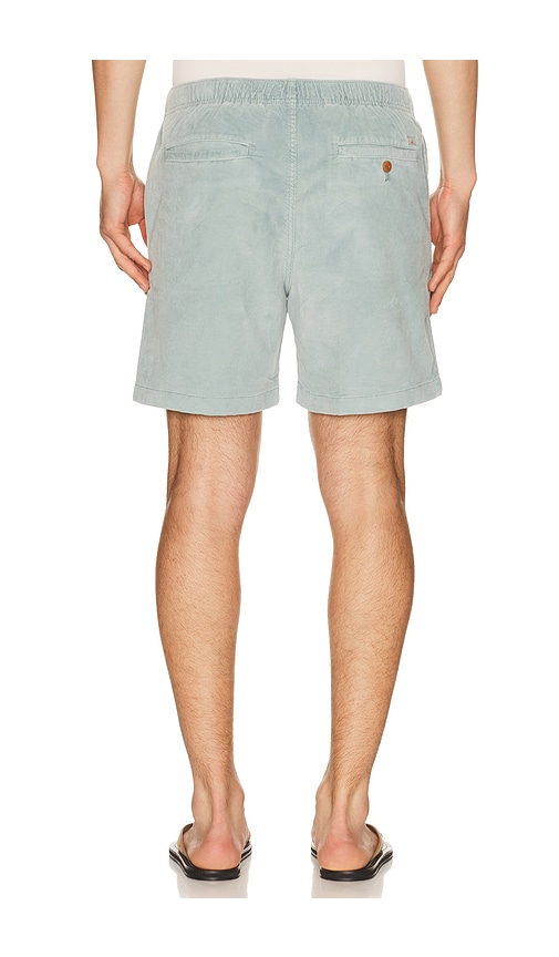 Faherty Essential Drawstring Short In Rocky Grey In Blue