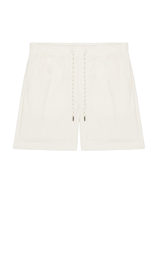 Faherty Essential Drawstring Short In Cream