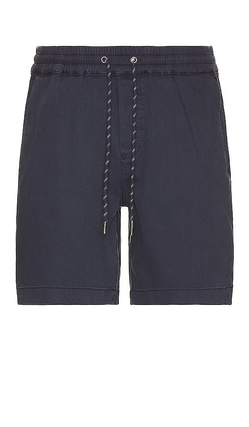Faherty Essential Drawstring Short In Washed Navy