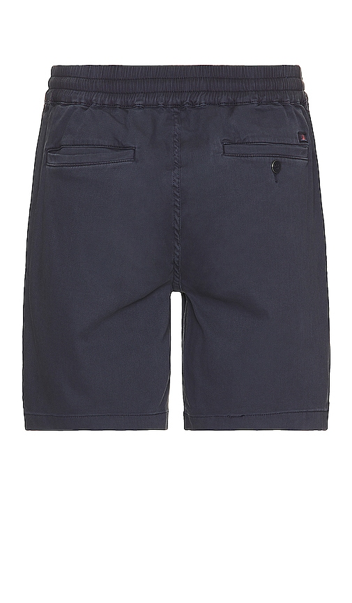 Shop Faherty Essential Drawstring Short In Washed Navy