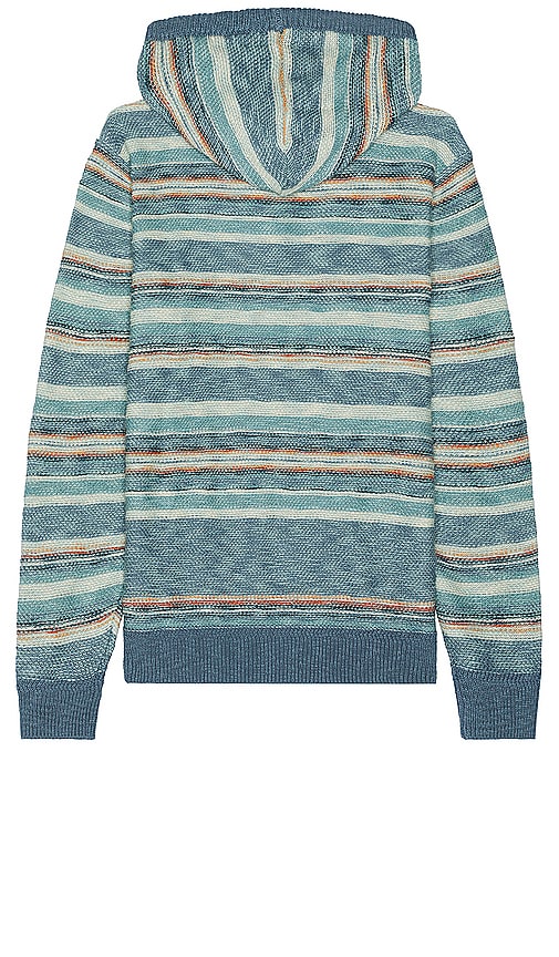 Shop Faherty Cove Sweater Hoodie In Sunset Star Serape