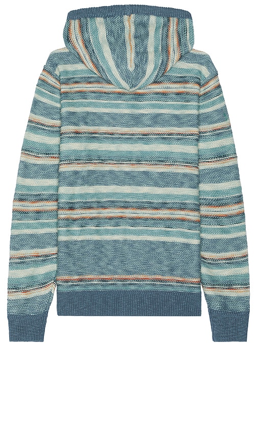 Shop Faherty Cove Sweater Hoodie In Sunset Star Serape