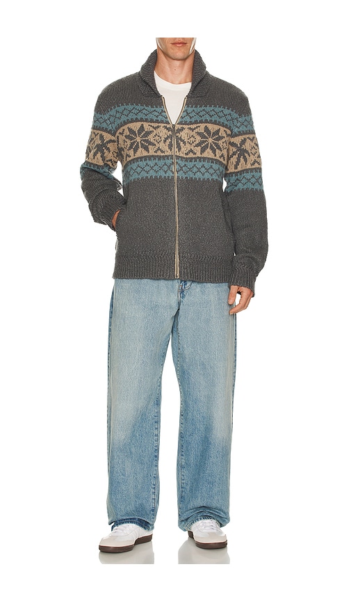  Faherty Cardigan Mit Reissverschluss Surf To Snow In Grey. Größe S. Also In M, Xl/1x. 