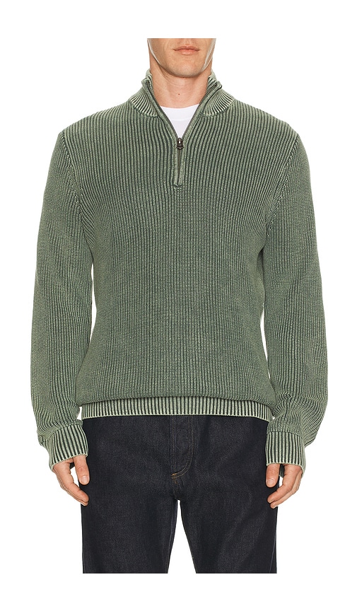 Faherty Sunwashed Quarter Zip Sweater