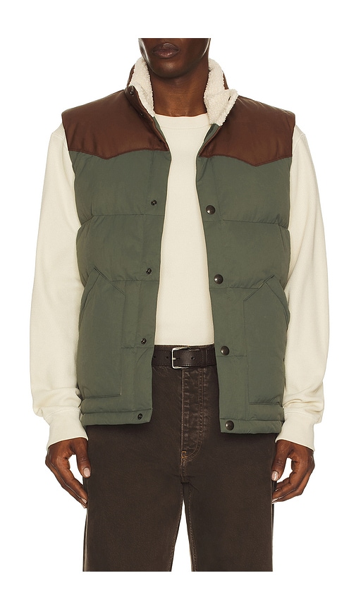 Faherty Range Down Vest in Pine Ridge