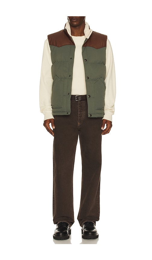  Faherty Weste Range Down In Green. Größe M. Also In L, Xl/1x. 