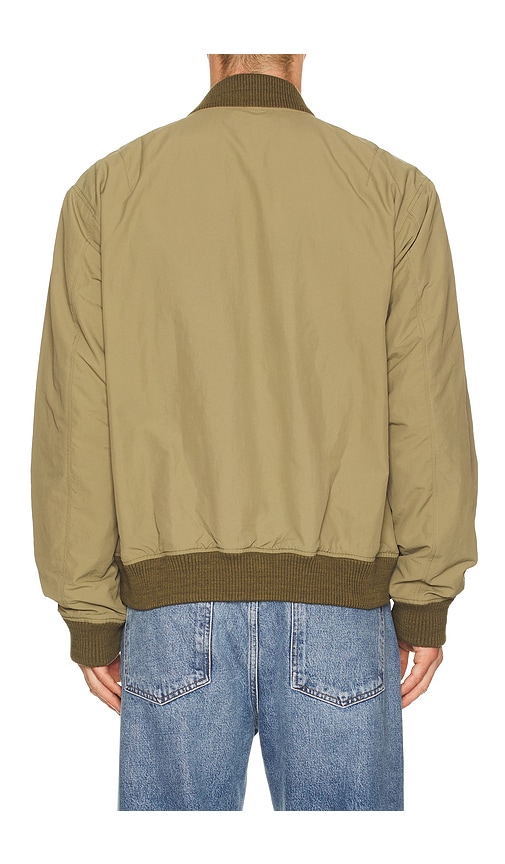 Faherty Military Bomber Jacket In Green