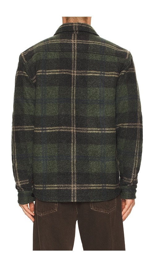 Faherty Range Fleece Lined Shacket In Green