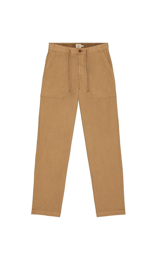 Faherty Dune Utility Pant In Brown