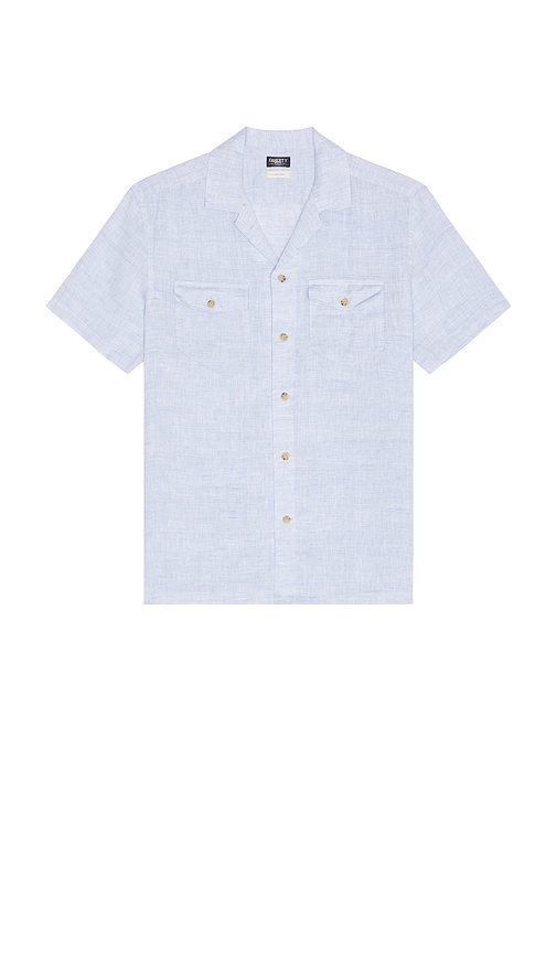 Reserve Basque Camp Shirt in Baby Blue. - size L (also in M, S, XL/1X) - Faherty - Modalova