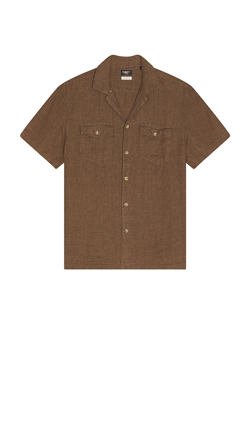 Reserve Basque Camp Shirt in Brown. - size S (also in L, M, XL/1X)