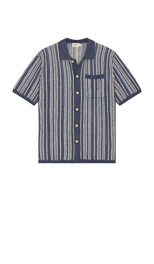 Sweater Shirt in Blue. - size L (also in M, S, XL/1X) - Faherty - Modalova