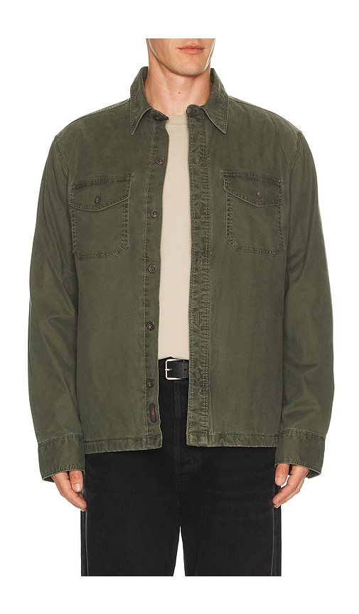 Faherty Lakeside Cpo Shirt In Green